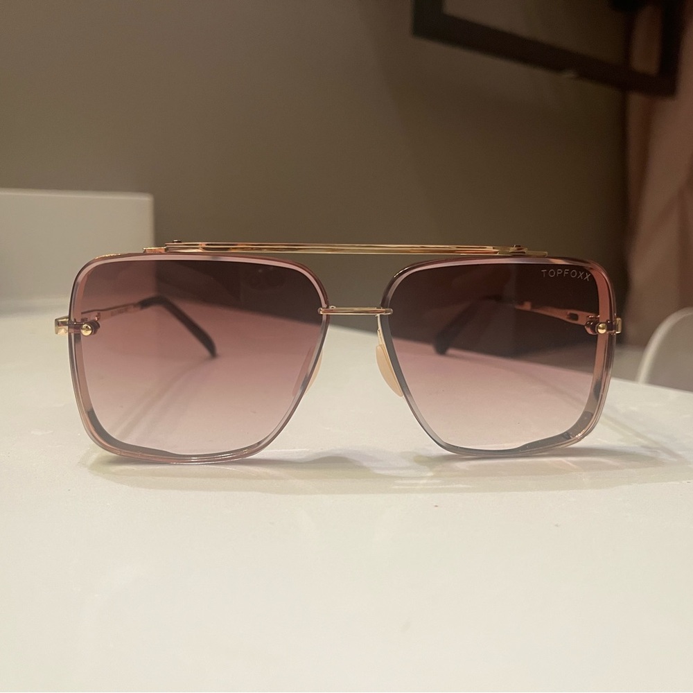 Topfoxx Rose and Gold Sunglasses